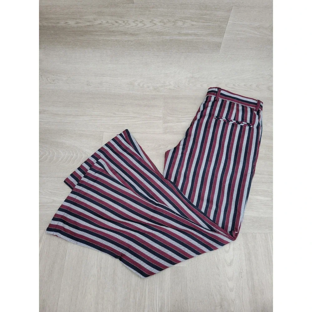 Madcap England Men's 32R Hendrix Stripe Flared Trousers Bell Bottom Retro 60s